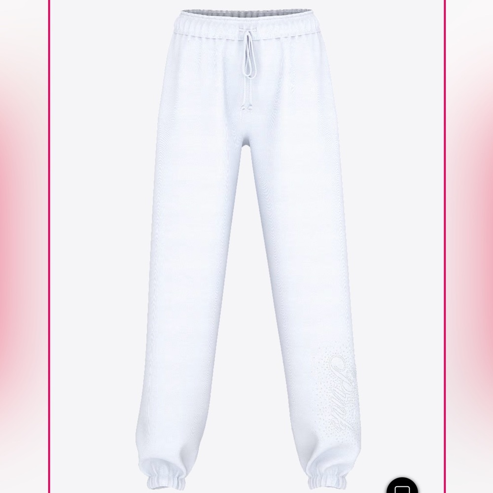 PINK Victoria Secret Ivy Fleece Campus Bling Sweatpants - Picture 7 of 11